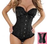 Corset Overbust, Tam G Fio Dental Grátis
